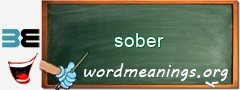 WordMeaning blackboard for sober